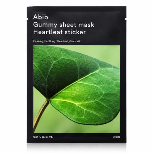 Gummy Sheet Mask Heartleaf Sticker - Nawilżająco-kojąca maseczka do skóry wrażliwej i problematycznej