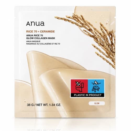 Rice 70 Glow Collagen Mask - Ujędrniająca maska hydrożelowa z kolagenem i wodą ryżową
