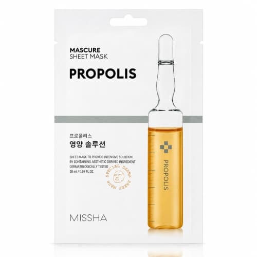 Mascure Sheet Mask Propolis - Odżywczo-nawilżająca maska w płachcie z propolisem