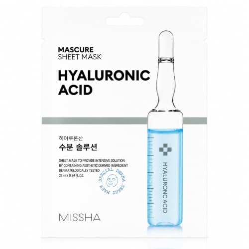 Mascure Sheet Mask Hyaluronic Acid - Intensywnie nawilżająca maseczka z kwasem hialuronowym