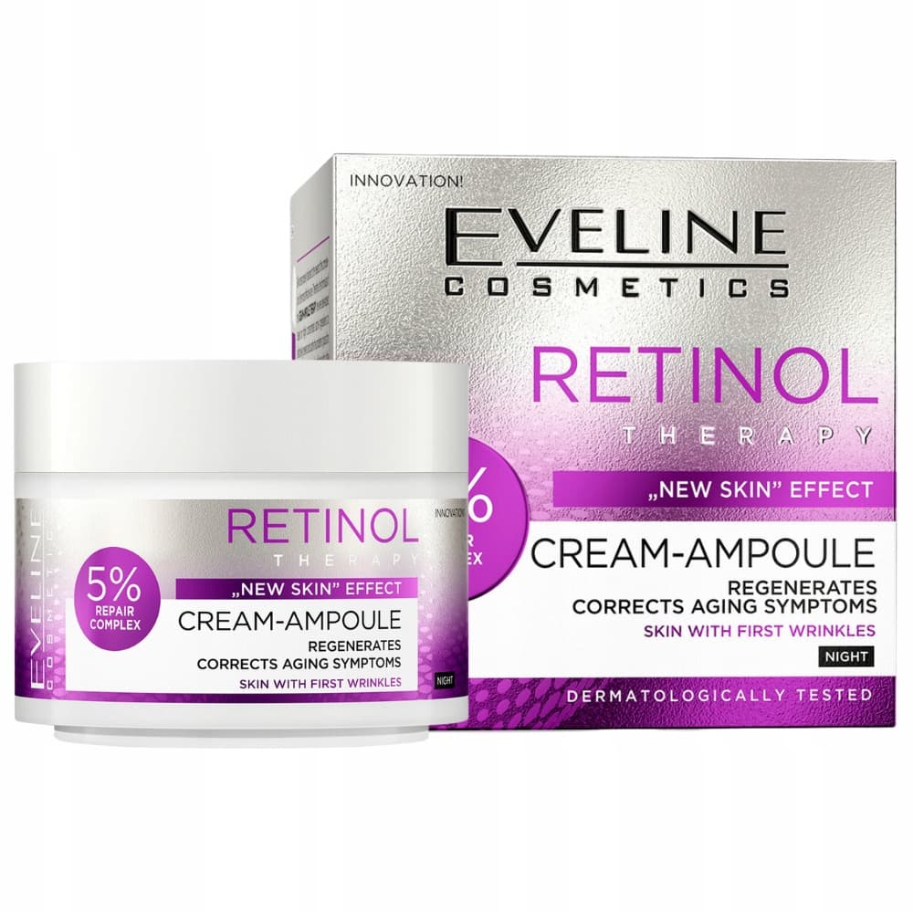Cream-Ampoule Retinol regenerujący krem na noc przeciw pierwszym oznakom starzenia skóry
