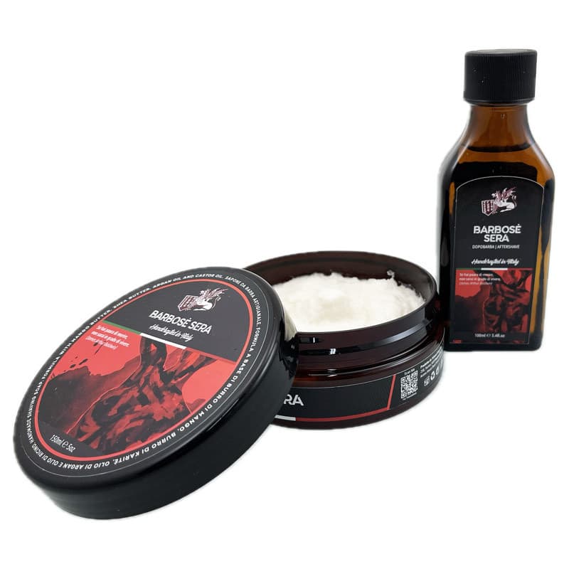 TFS Barbose Sera włoski zestaw do golenia mydło w tyglu i after shave