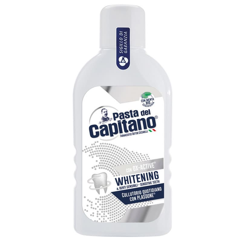 Pasta del Capitano Whitening wybielający płyn do płukania jamy ustnej
