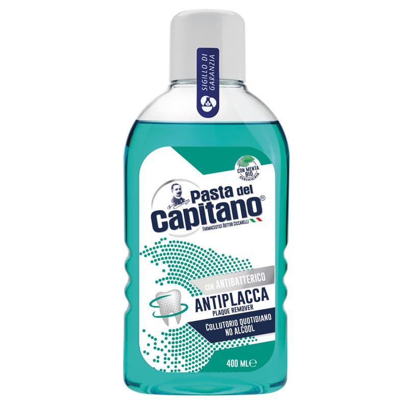 Pasta del Capitano Antiplacca płyn do płukania jamy ustnej zapobiegający powstawaniu kamienia