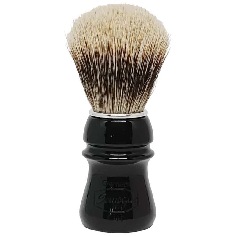 SOC Jet Black pędzel do golenia borsuk Finest Two Band