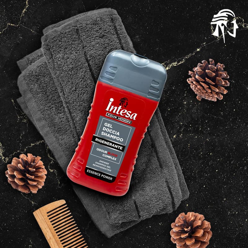 Men ESSENCE POWER Odour Block szampon i żel pod prysznic (mały)