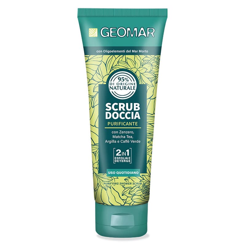 Shower Scrub Oczyszczający żel pod prysznic z peelingiem (PURIFICANTE zielony)