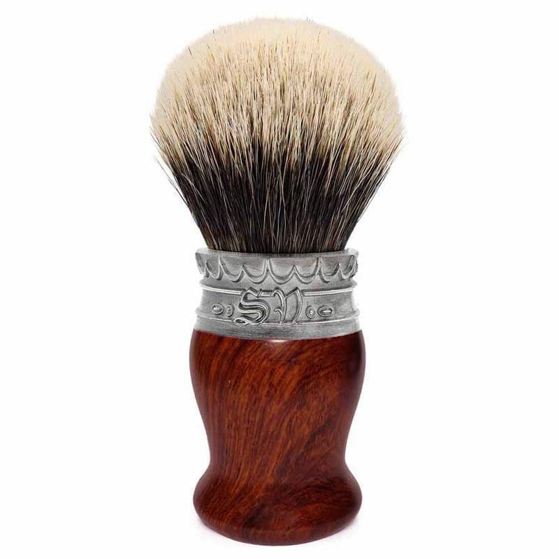 pędzel do golenia Cocobolo, górski biały borsuk (two band)