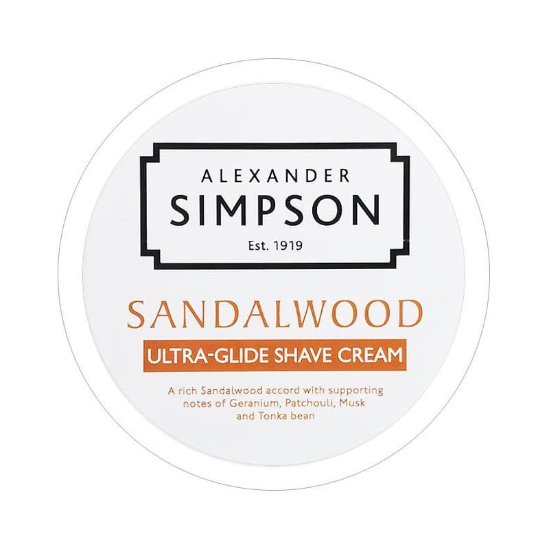 Simpson Sandalwood luksusowy krem do golenia (drzewo sandałowe)