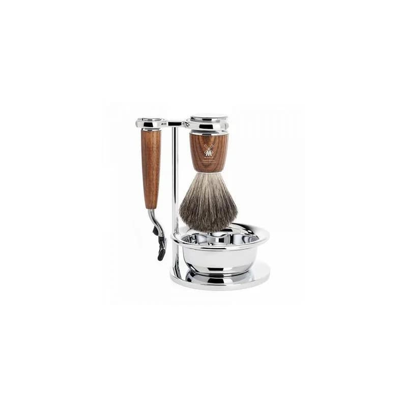 RYTMO S81H220SM3 — zestaw do golenia, Pure Badger, Mach3, jesion