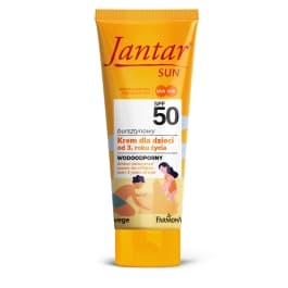 SUN Bursztynowy wodoodporny krem dla dzieci (od 3 roku życia) SPF 50