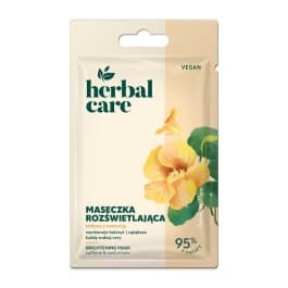 Herbal Care Caffeine & Nasturtium maseczka rozjaśniająca do twarzy, szyi i dekoltu