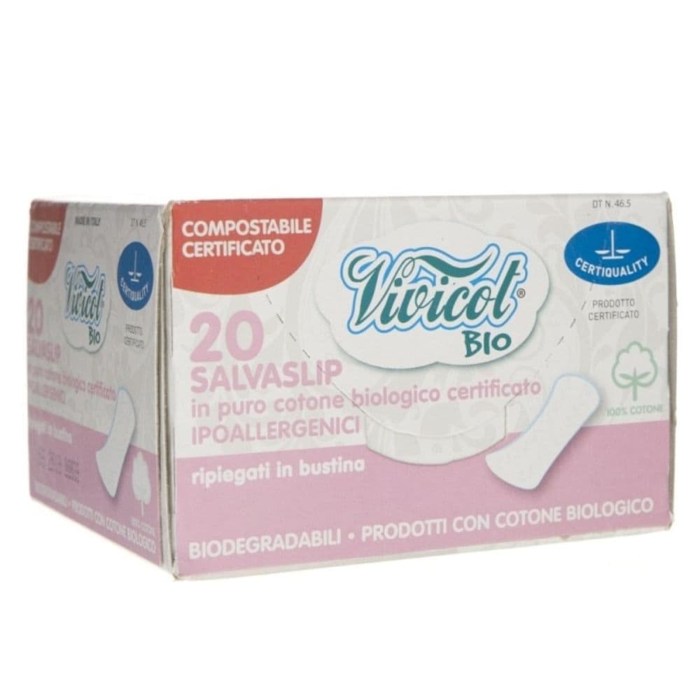 Wkładki higieniczne, z organicznej bawełny, niebielone chlorem, kompostowalne
