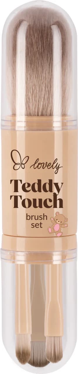 Teddy Touch zestaw pędzli do makijażu powiek i twarzy