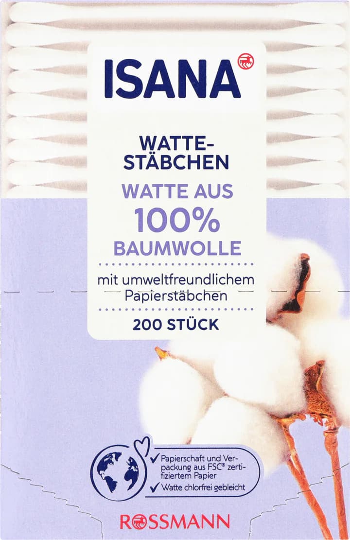 Patyczki kosmetyczne z bawełną i papierowym trzonkiem