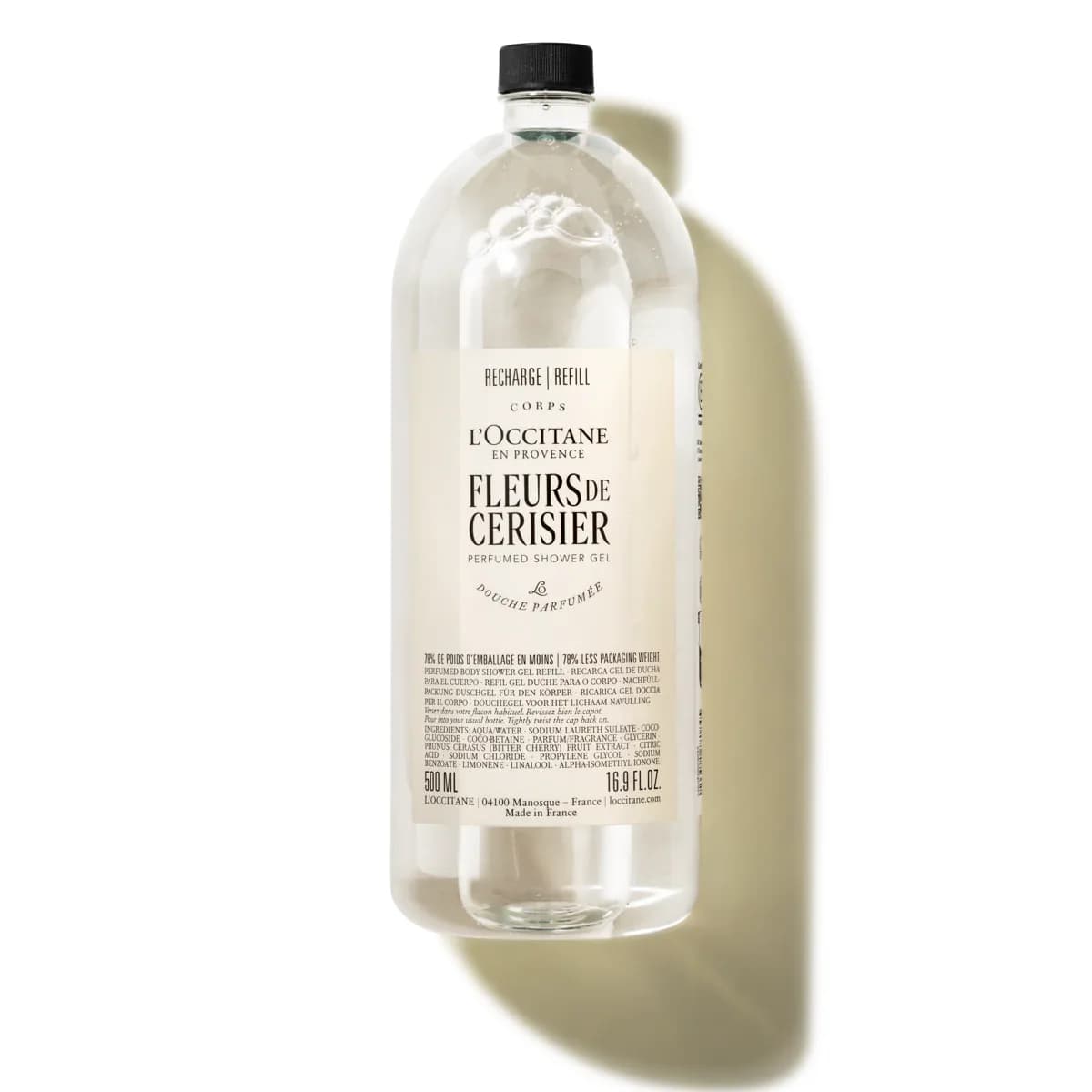 L’Occitane Żel pod prysznic Fleurs de cerisier (Kwiat Wiśni) — wkład uzupełniający