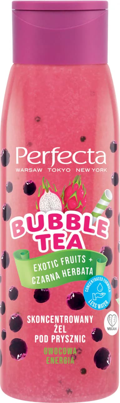 Bubble Tea żel pod prysznic, Egzotyczne Owoce i Czarna Herbata