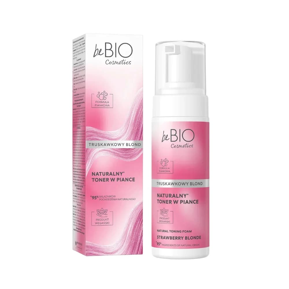 Cosmetics Naturalny Toner do Włosów w Piance Truskawkowy Blond