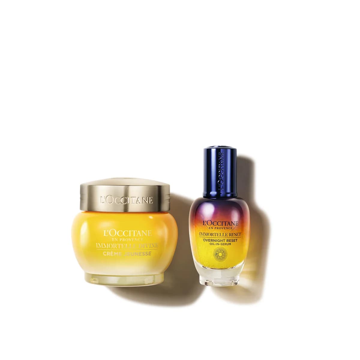L’Occitane Duet serum Immortelle Reset i Krem do twarzy Immortelle Divine