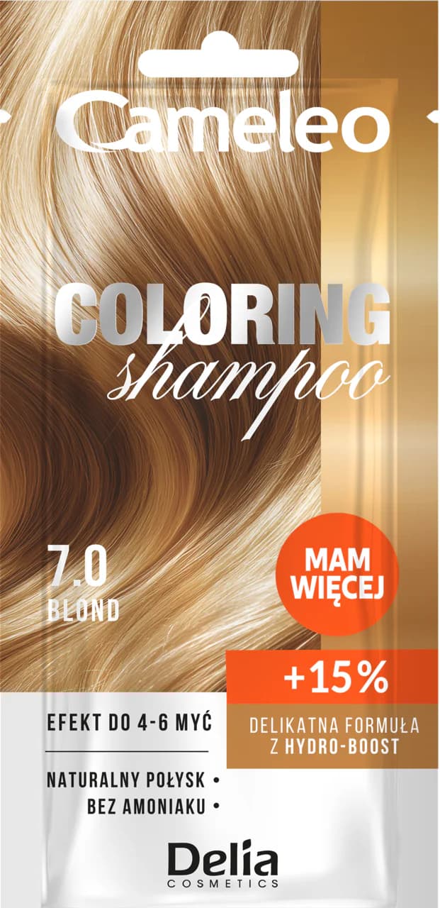 Coloring Shampoo szampon koloryzujący do włosów, nr 7.0 Blond