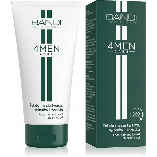 4MEN Care, żel do mycia twarzy, włosów i zarostu