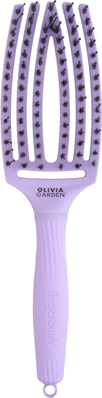 FingerBrush Combo szczotka do włosów włosie dzika i nylon - lawendowy