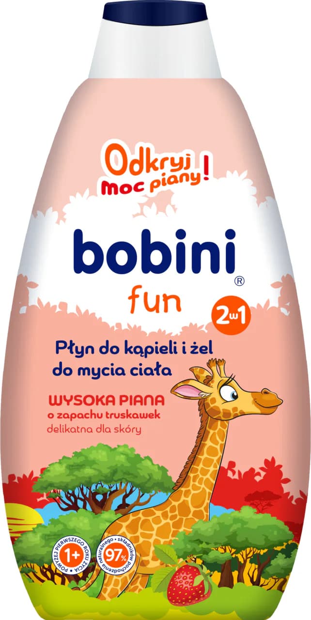 Fun Truskawka płyn do kąpieli i żel do mycia ciała