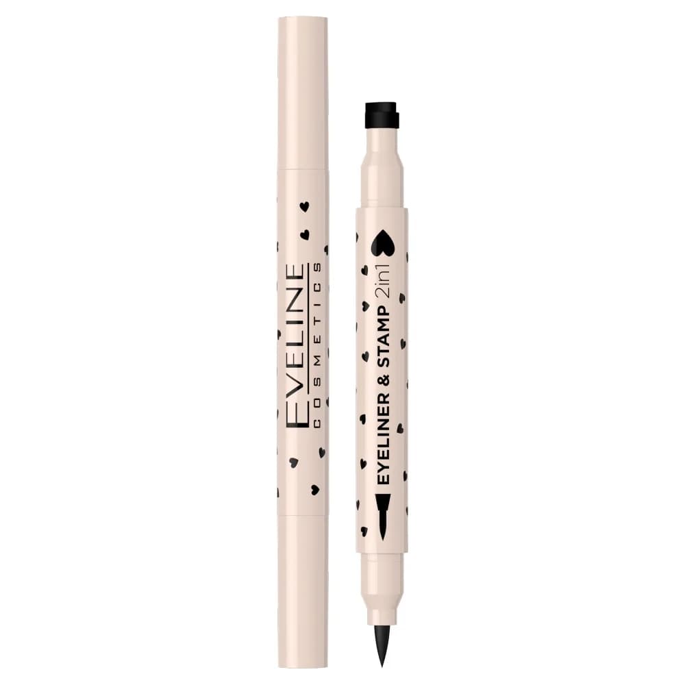 EYELINER & STAMP 2in1 - Eyeliner w pisaku z pieczątką - HEART