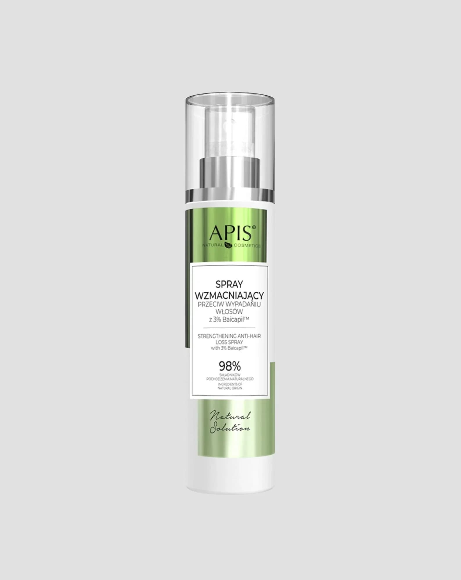 Natural Solution Spray wzmacniający przeciw wypadaniu włosów z Baicapil