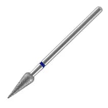 Expert frez diamentowy ostra gruszka z niebieskim oznaczeniem, średnica główki 4 mm, część robocza 12 mm (FA100B040/12)