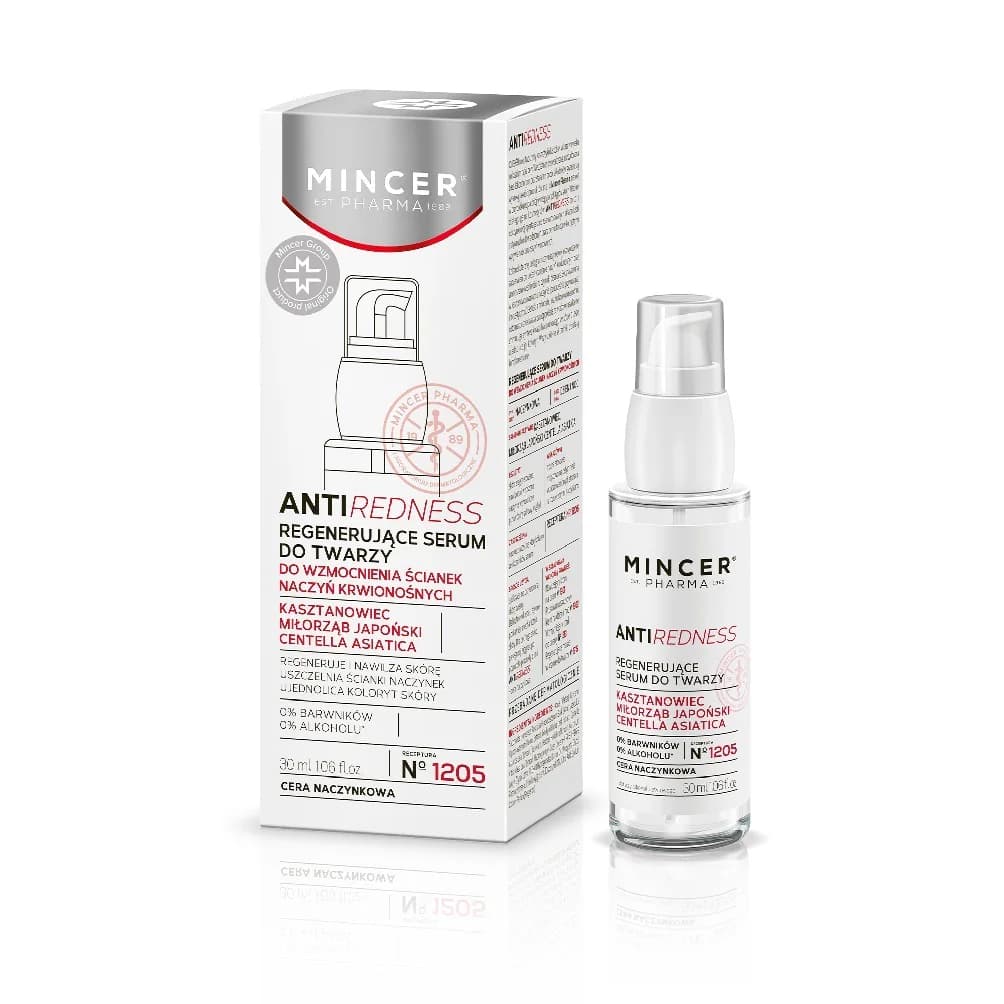 Anti-Redness regenerujące serum do twarzy do cery naczynkowej N°1205
