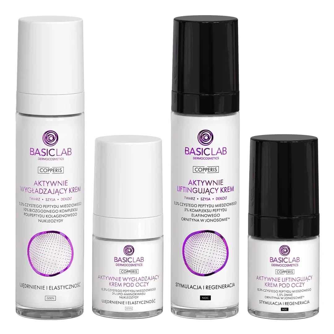 Zestaw kompleksowa pielęgnacja Antiaging z peptydami miedziowymi