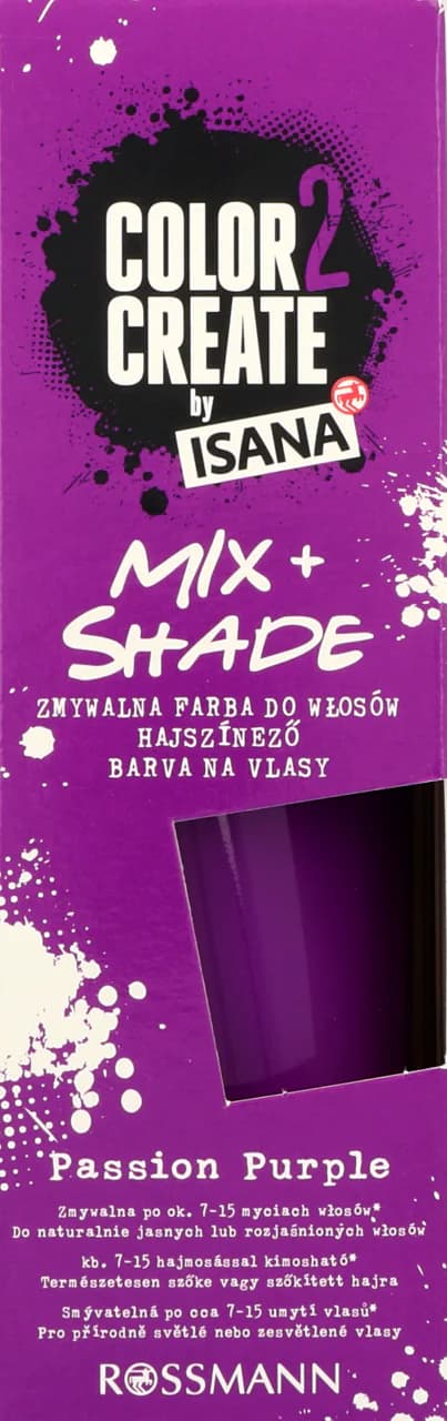 Mix & Shade — zmywalna farba do włosów Passion Purple