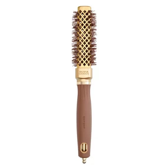 Expert Blowout Straight szczotka okrągła 20 mm - falowane włókna nylonowe - Gold & Brown