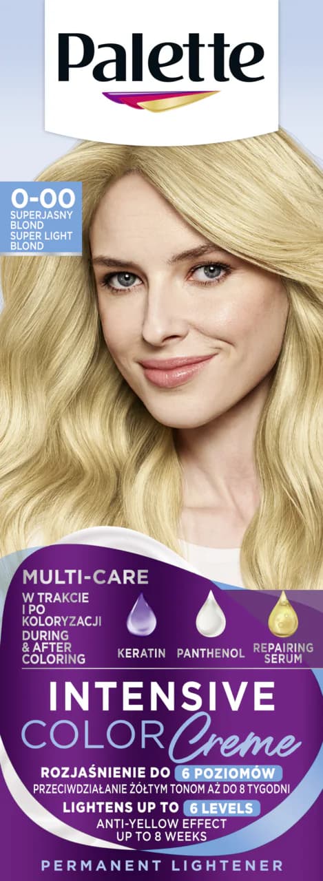 Palette Intensive Color Creme farba do włosów 0-00 Superjasny blond