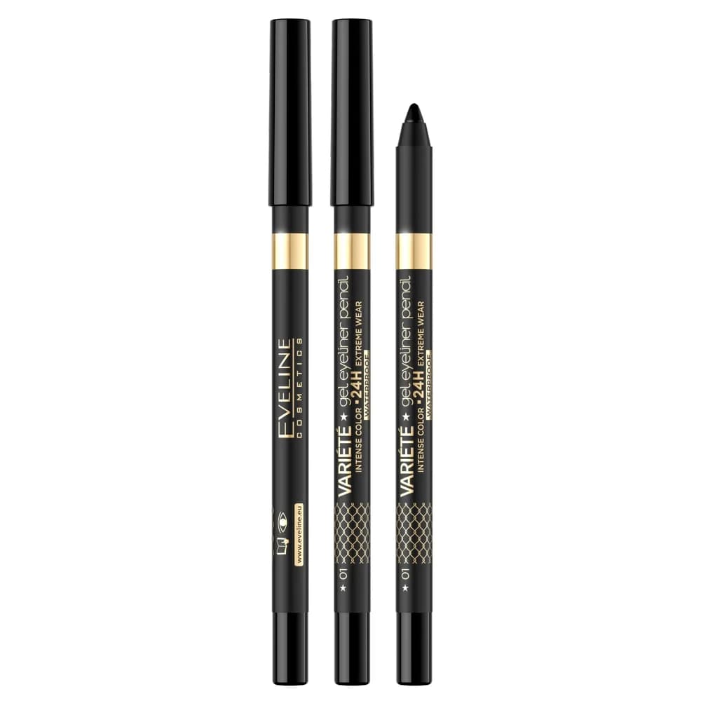 Variété wodoodporna żelowa kredka do oczu 01 Black