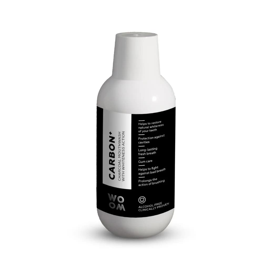 Carbon+ Charcoal Mouthwash wybielający płyn z węglem do płukania jamy ustnej