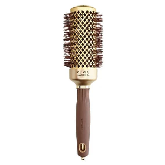 Expert Blowout Shine szczotka okrągła 45 mm - falowane włókna nylonowe - Gold & Brown