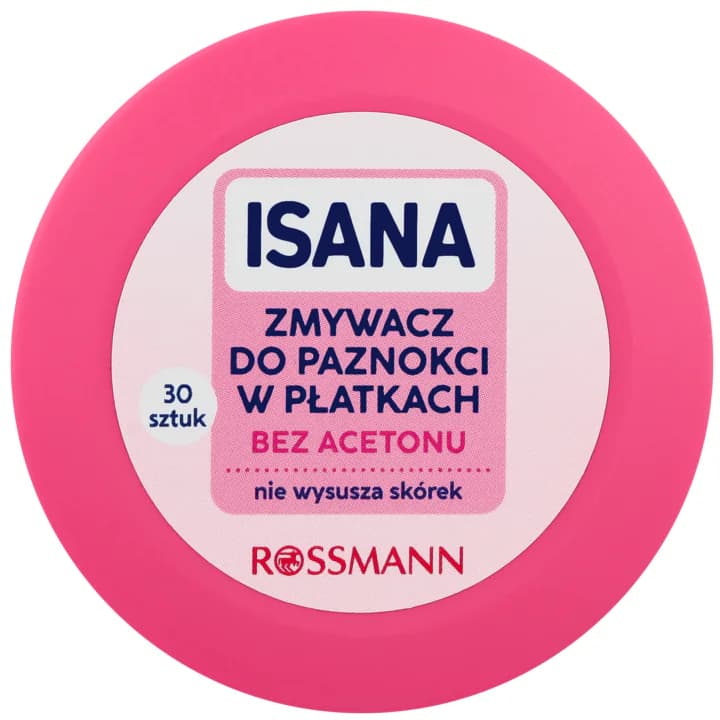 Nasączone płatki do zmywania lakieru