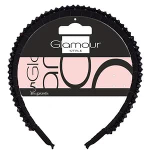 Inter-Vion Glamour Opaska z kryształkami czarna