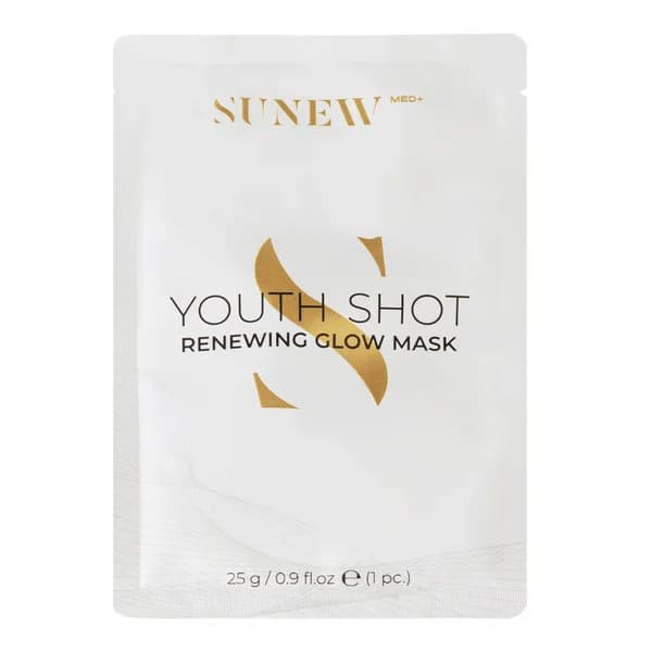 Sunewmed+ Youth Shot Maska w płachcie do twarzy regenerująca + glow Maseczki w płachcie 6 ct