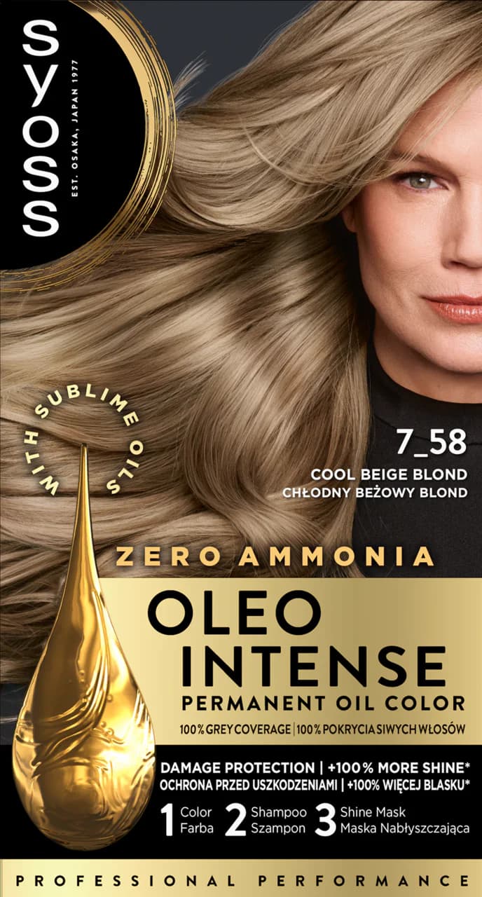 Oleo Intense farba do włosów 7-58