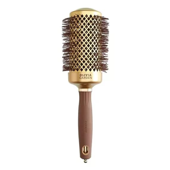 Expert Blowout Shine szczotka okrągła 55 mm - falowane włókna nylonowe - Gold & Brown