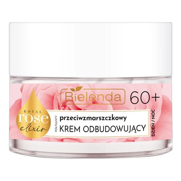 Royal Rose Elixir 60+ przeciwzmarszczkowy półtłusty krem odbudowujący