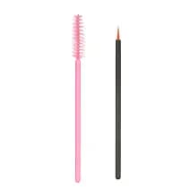Mix accesories Mix aplikatorów i szczoteczek w kartoniku szczoteczki do rzęs + eyeliner