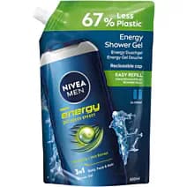 MEN Energy energetyzujący żel pod prysznic 3w1 – refill