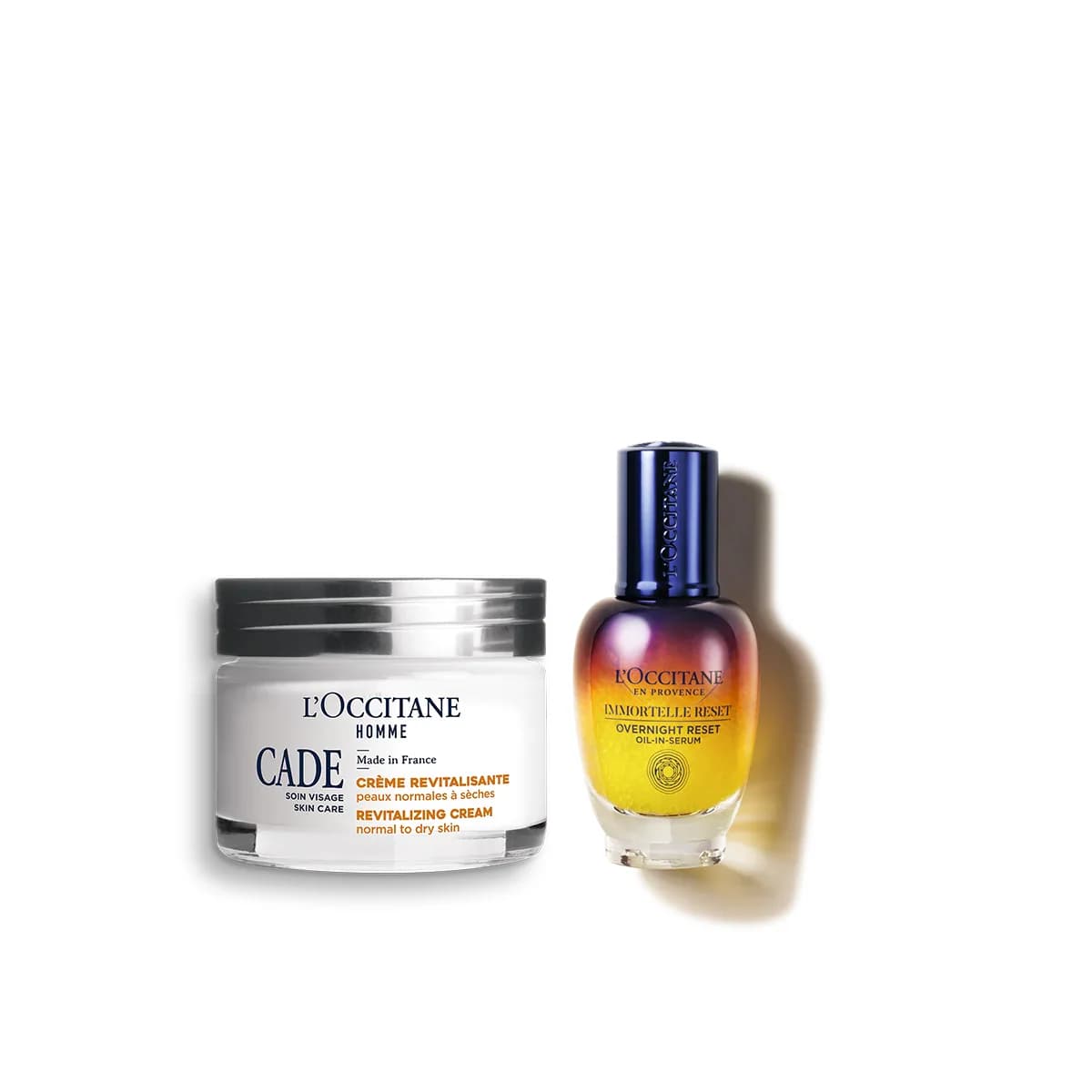 L’Occitane Duet serum Immortelle Reset i Krem do twarzy Cade