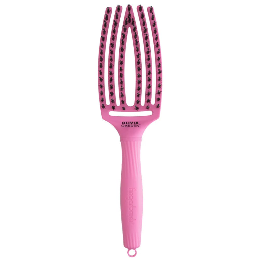 FingerBrush Dolce Vita szczotka do włosów - włosie dzika i nylon - Pink Granita