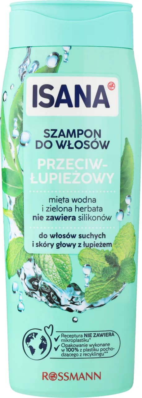 Przeciwłupieżowy szampon do włosów z miętą