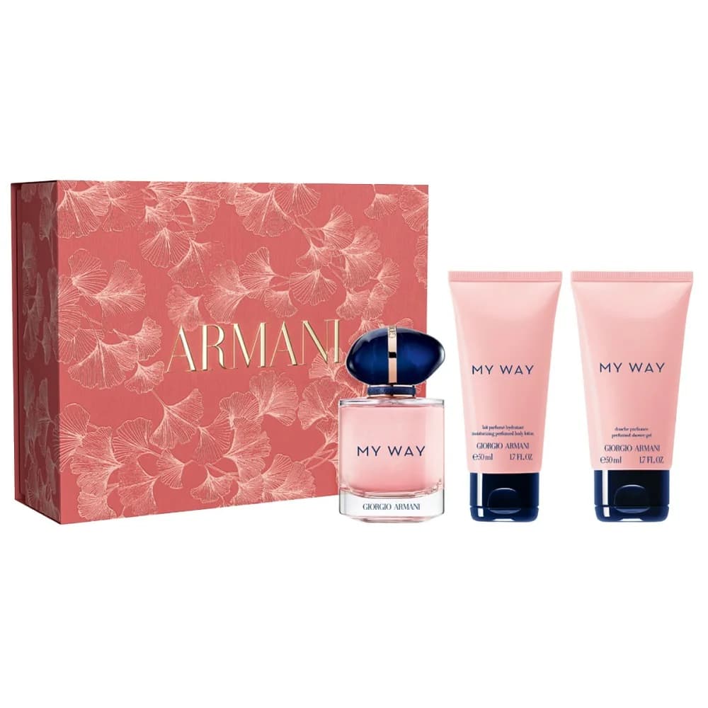 Giorgio Armani My Way – woda perfumowana + balsam + żel pod prysznic